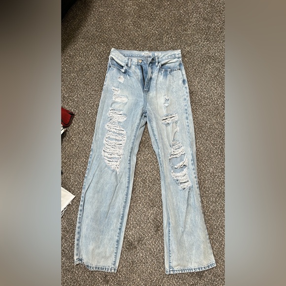 KanCan Denim - KanCan Light Blue Distressed Boyfriend Jeans